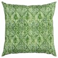 Palacedesigns Green Nested Diamonds Indoor & Outdoor Throw Pillow PA3101157